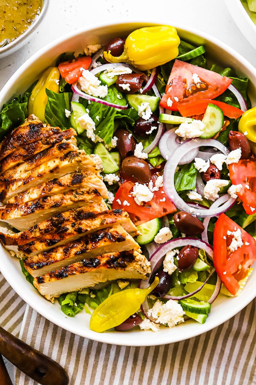 grilled Greek chicken salad