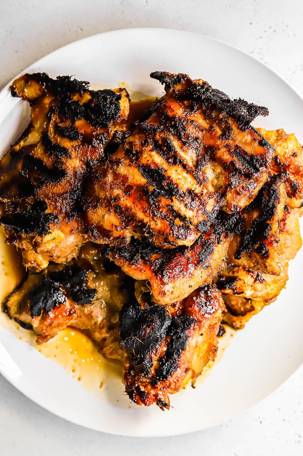 lemongrass grilled chicken on a plate