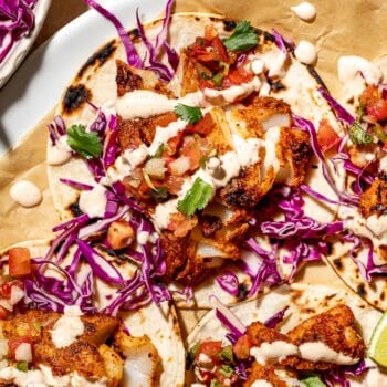 Blackened fish tacos