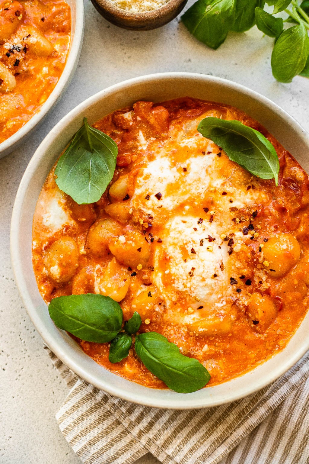 tomato and burrata gnocchi