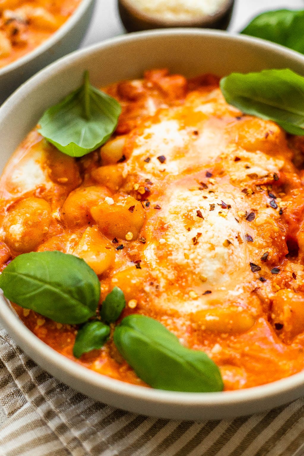 tomato and burrata gnocchi
