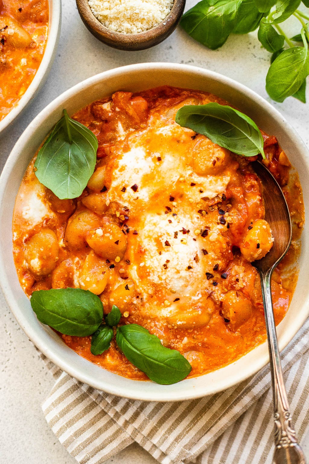 tomato and burrata gnocchi