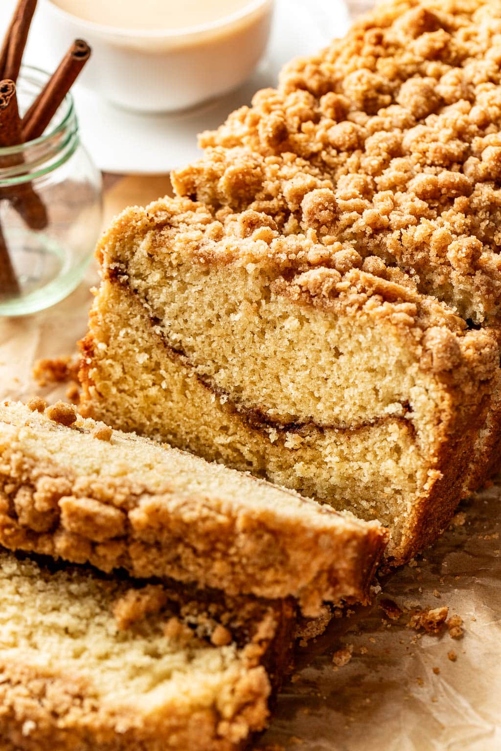 sour cream coffee cake loaf