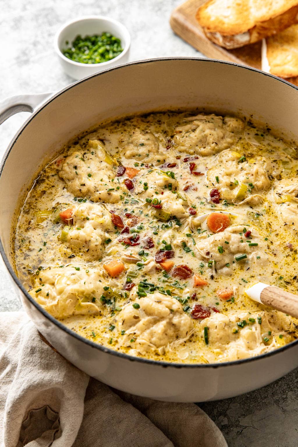 creamy chicken and dumpling soup