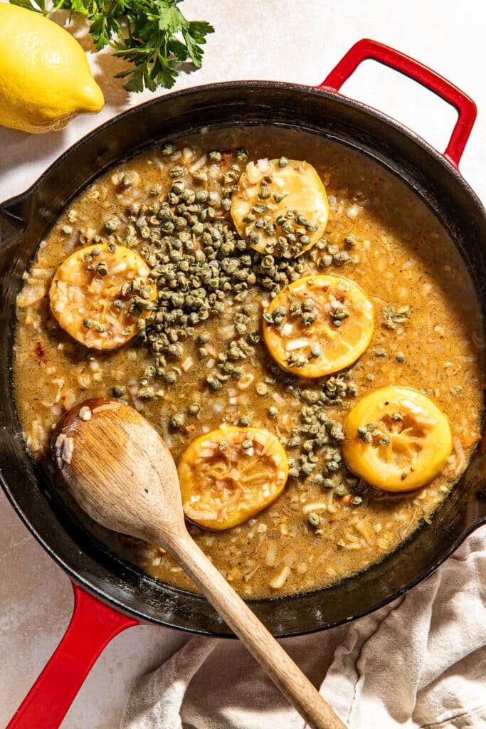 capers in piccata sauce