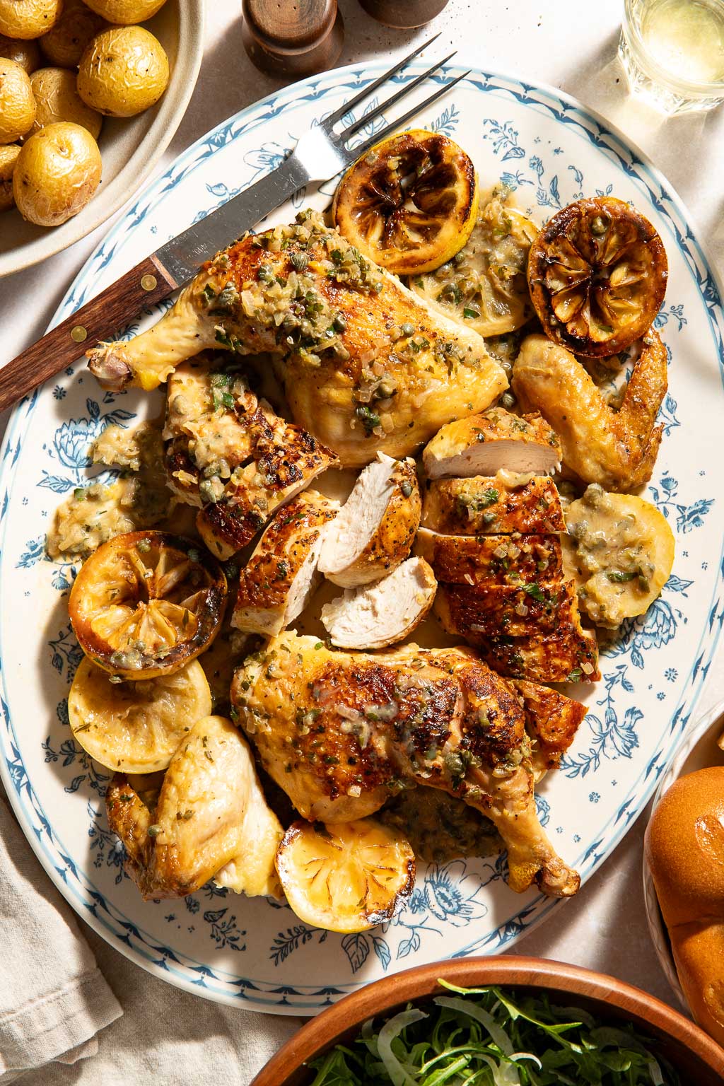 roast chicken piccata