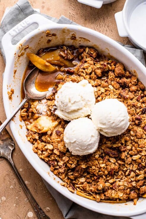 Apple Pear Crisp - Christmas Dinner Menu