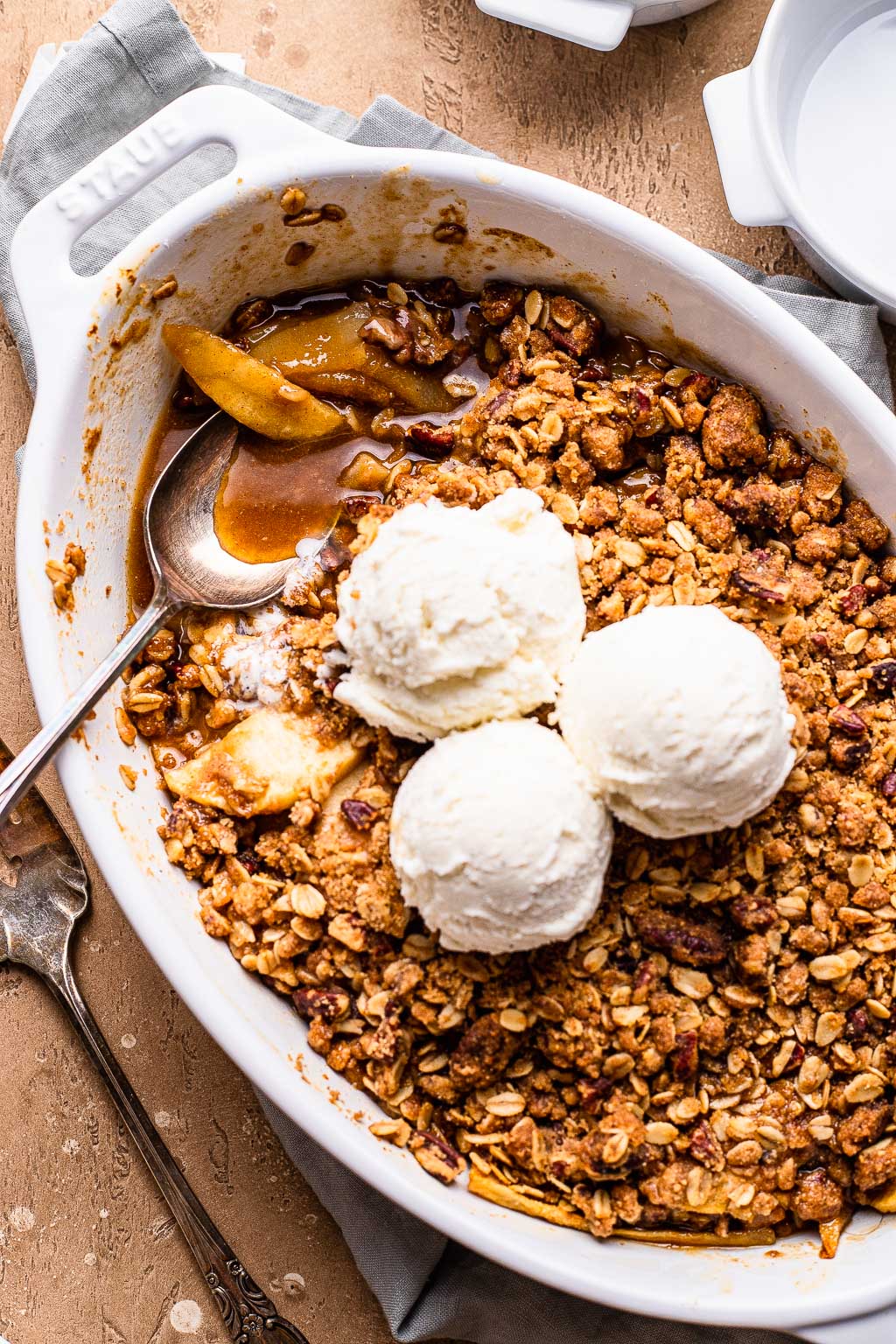 Apple Pear Crisp - Christmas Dinner Menu