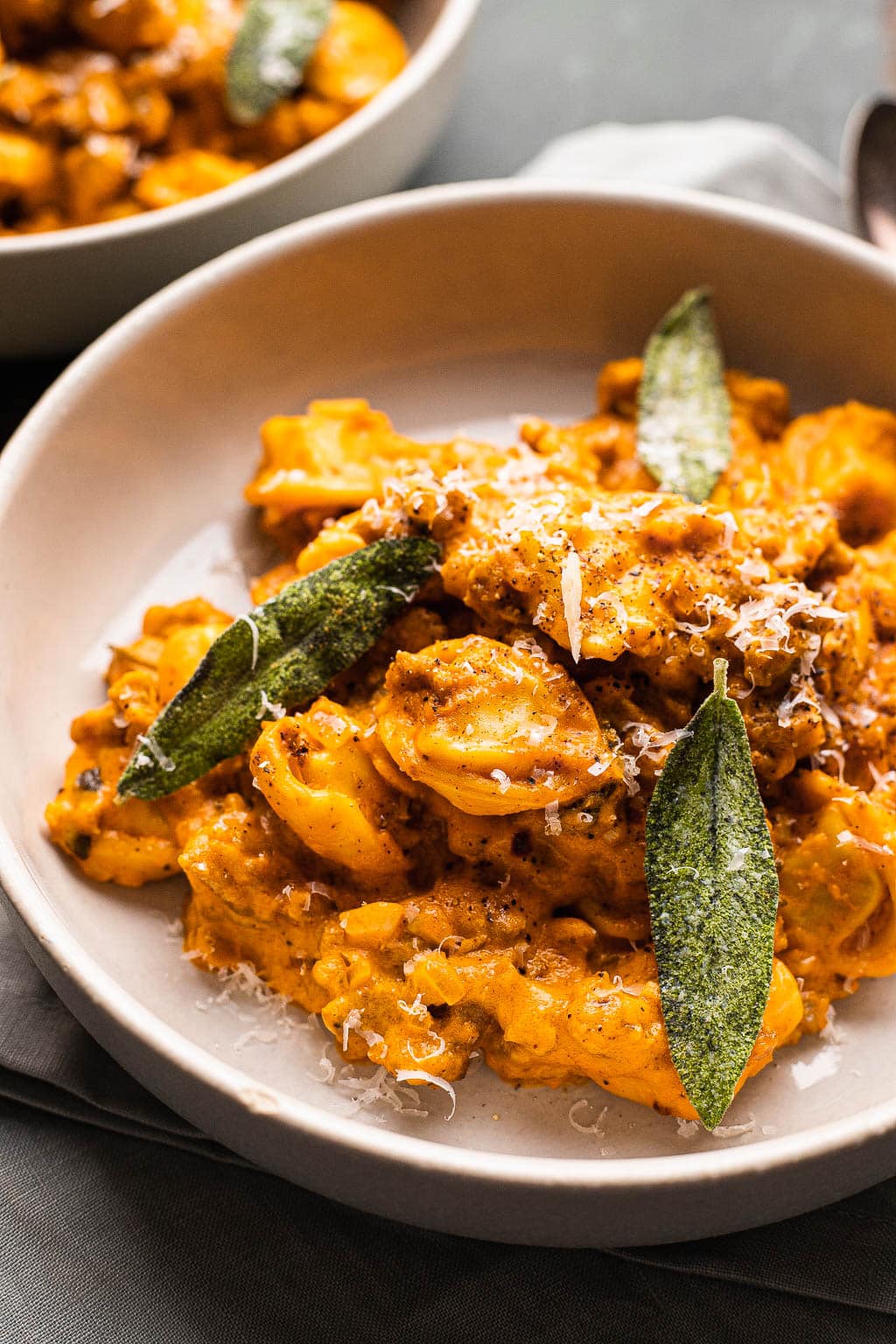 Creamy Pumpkin Tortellini