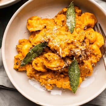 Creamy Pumpkin Tortellini