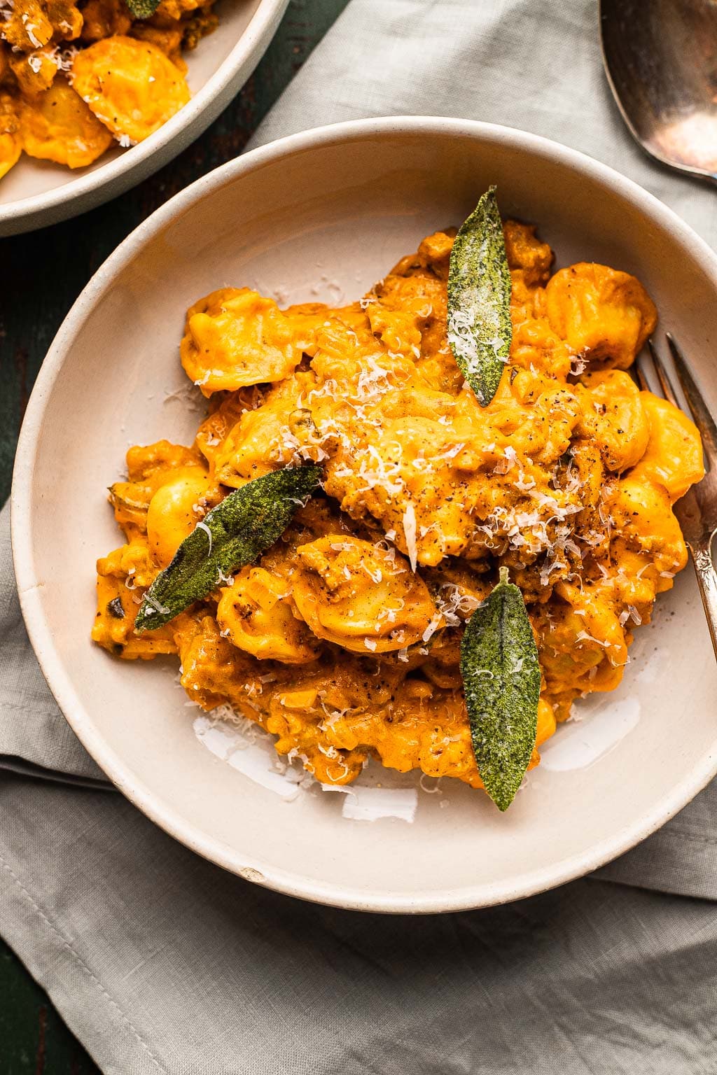 Creamy Pumpkin Tortellini