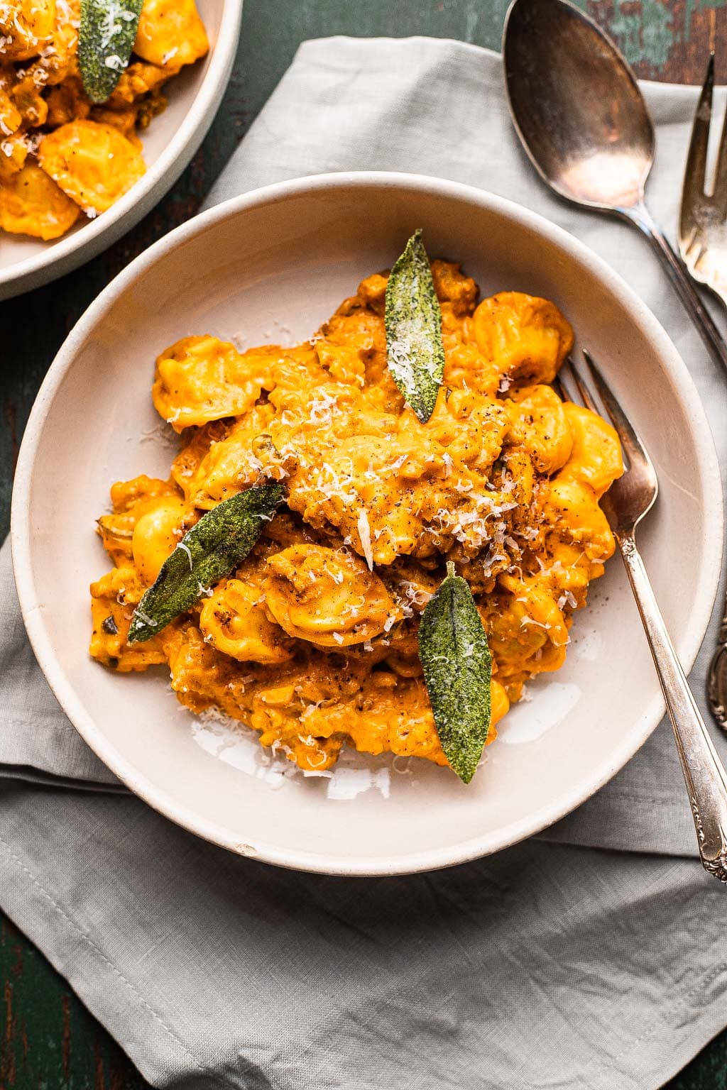 Creamy Pumpkin Tortellini