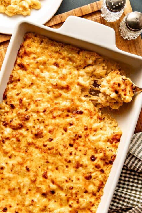 Creamy baked mac and cheese