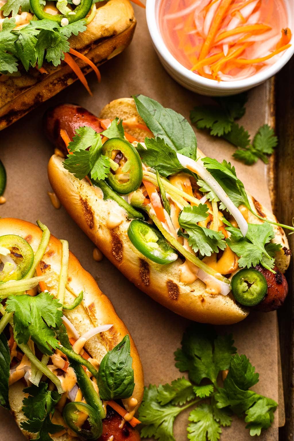 Banh Mi Hot Dogs