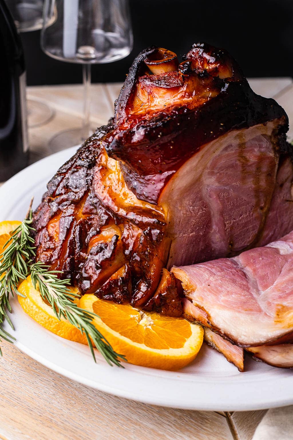 Bourbon Glazed Ham
