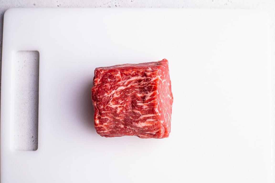 filet mignon on a cutting board