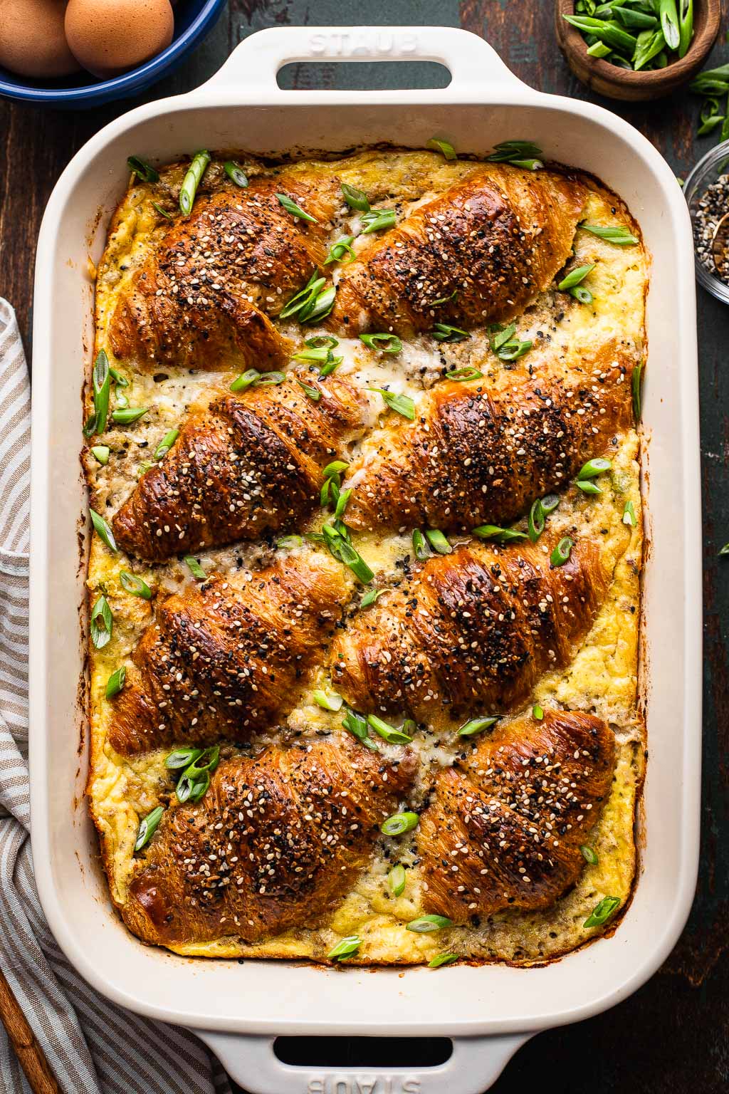 Croissant Breakfast Casserole - Easter Brunch Ideas