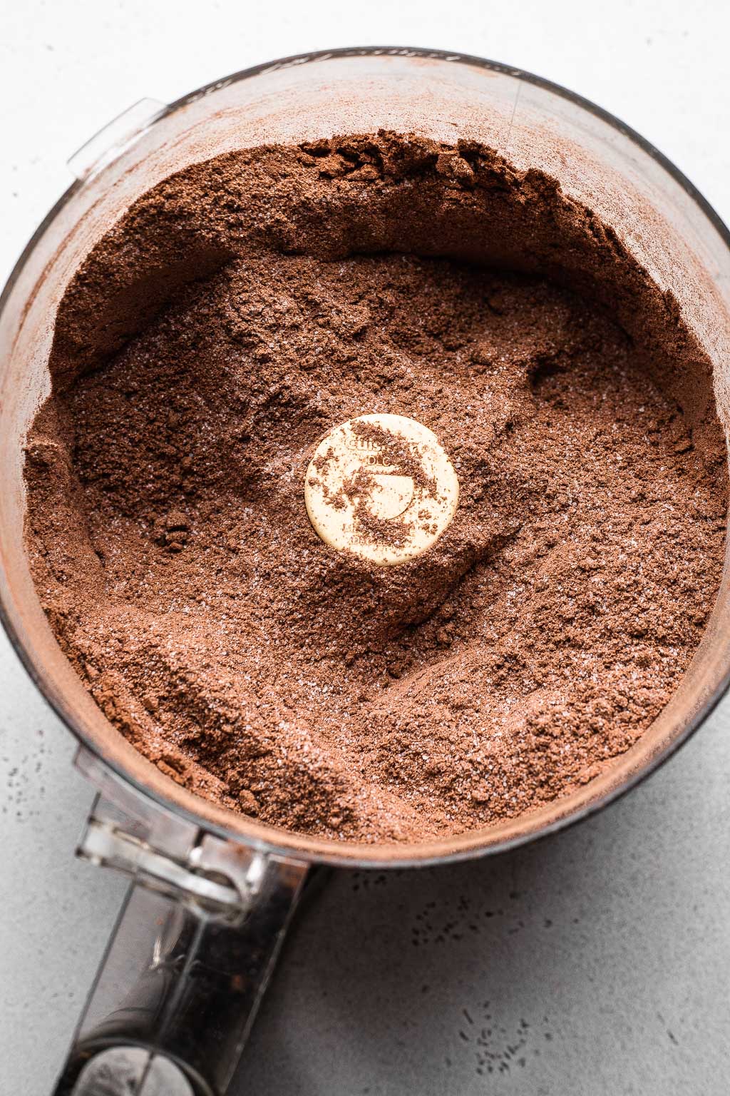 DIY hot chocolate mix in a food processor. 