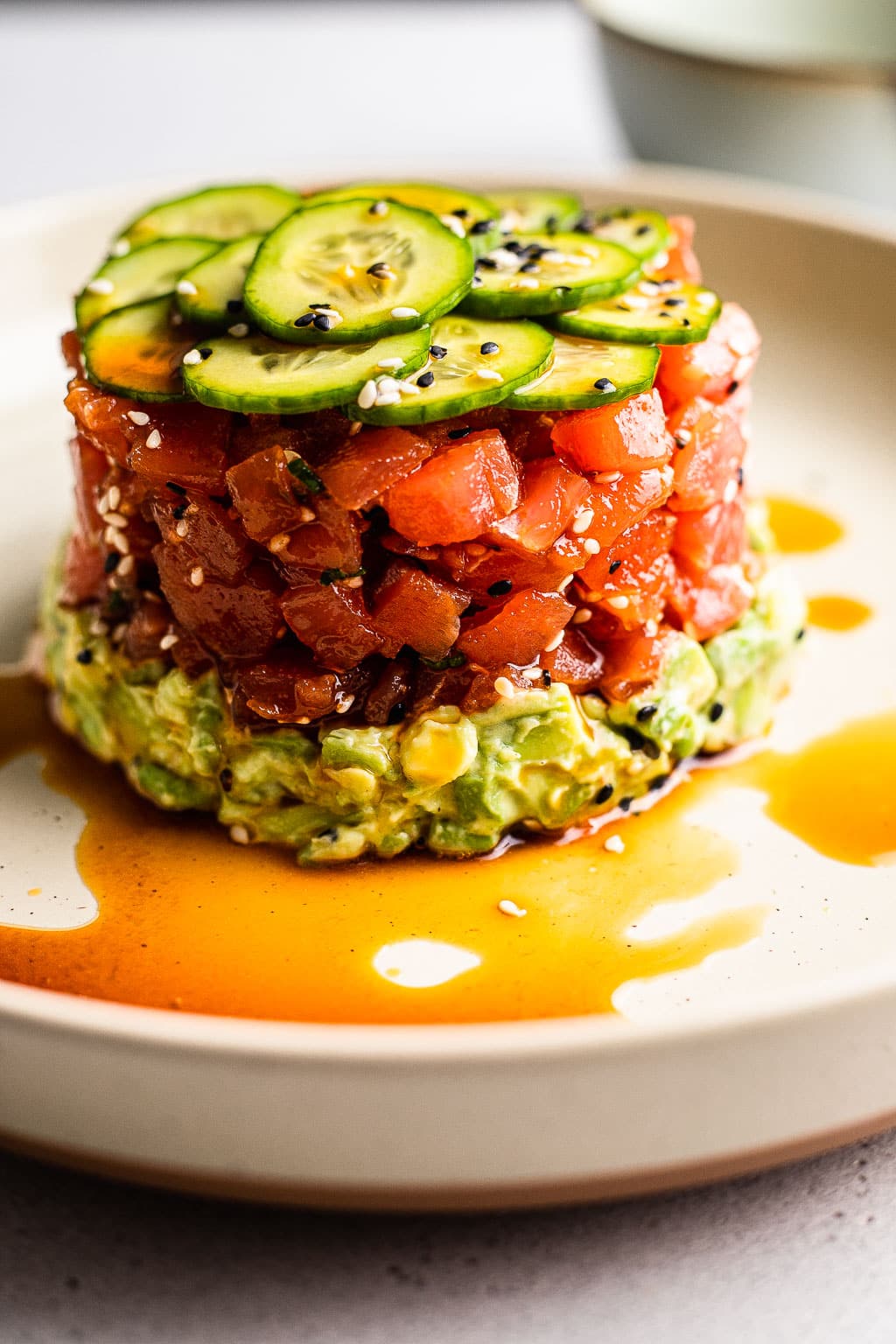 ahi tuna tartare stack 