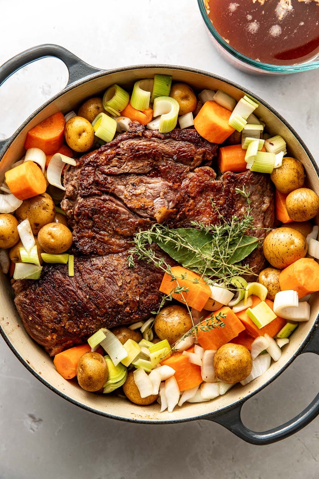 pot roast in a dutch oven