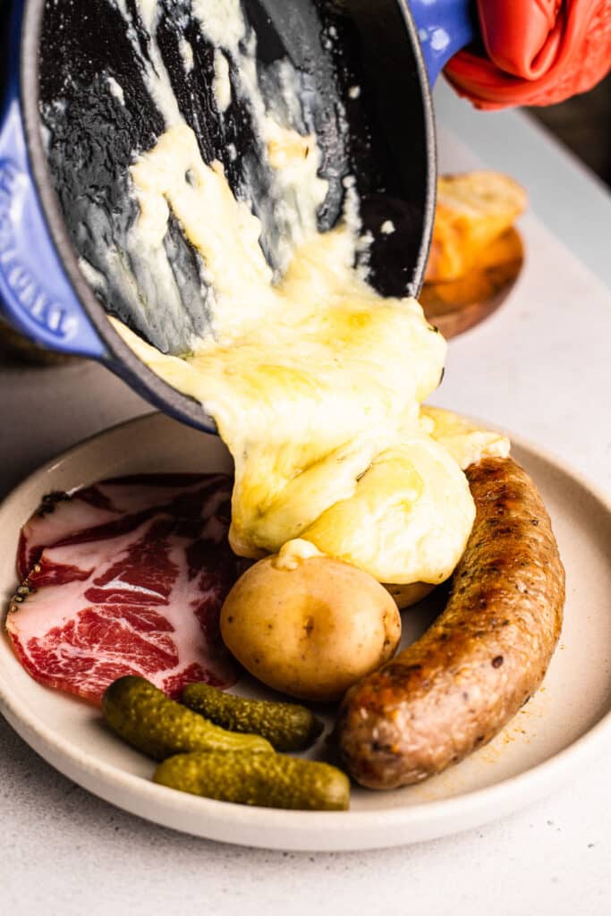 Raclette Dinner - how to serve raclette at home