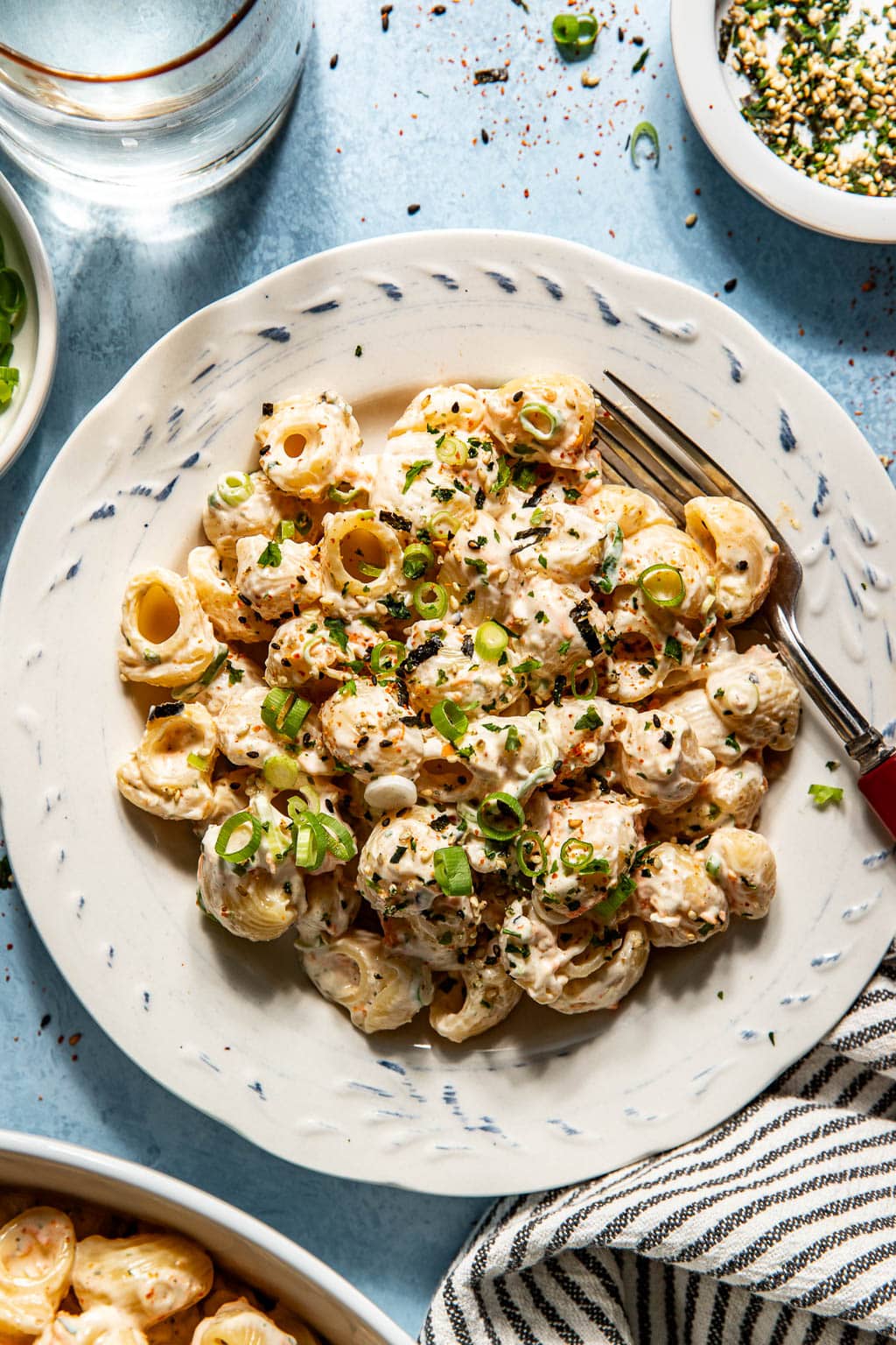 hawaiian-style mac salad on a plate