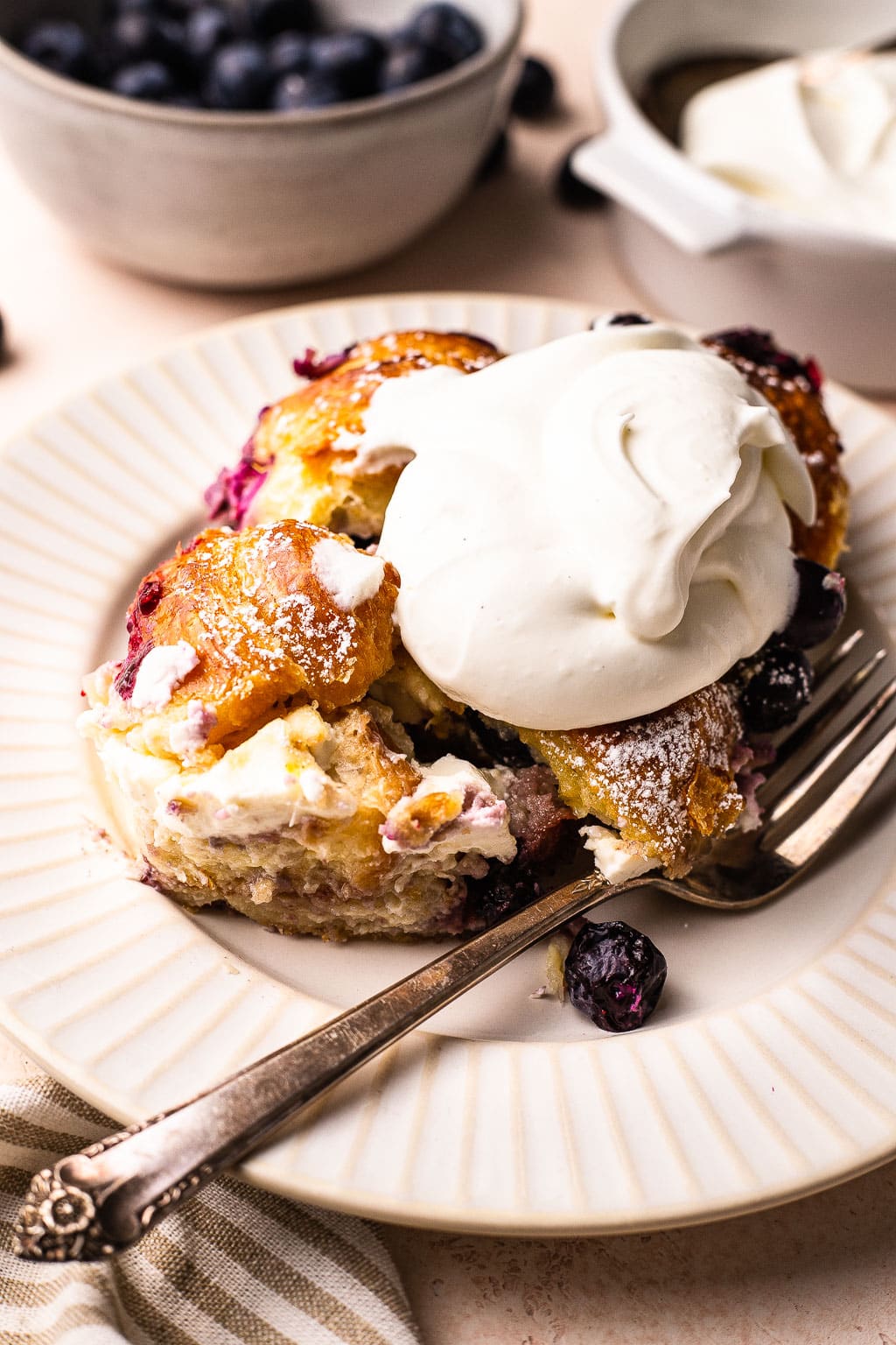 Blueberry breakfast casserole