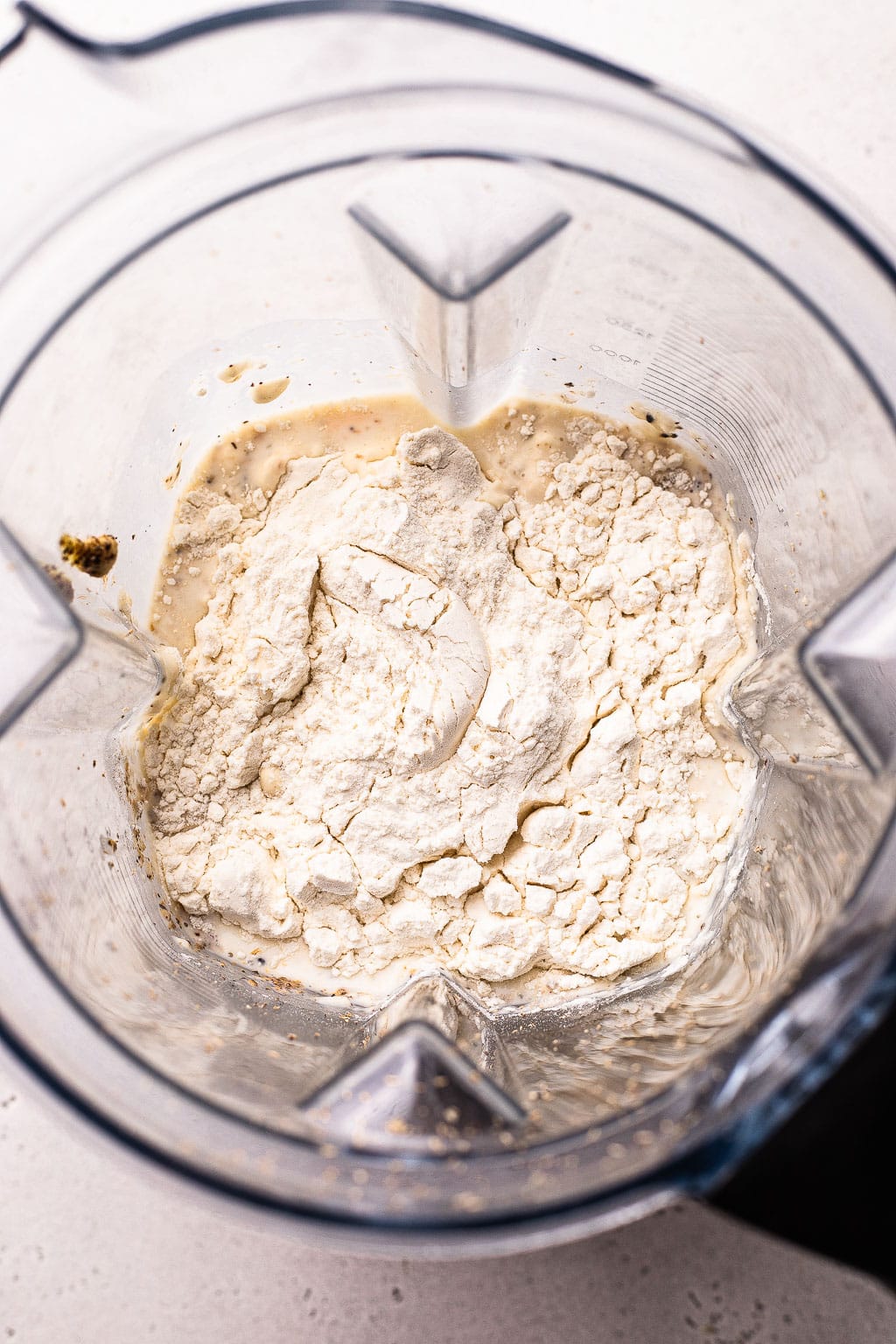 Dutch baby batter before blending