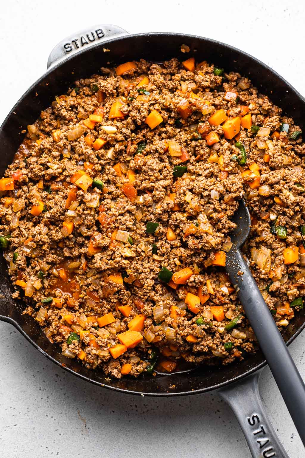 Tomato products added to picadillo