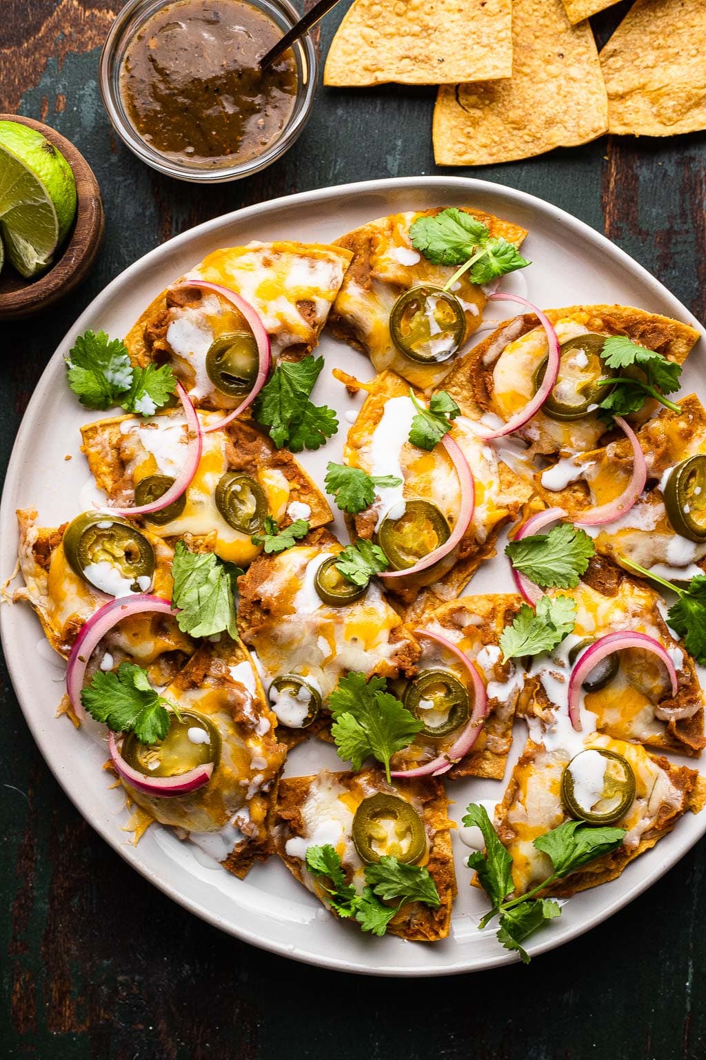 Texas Nachos on a plate