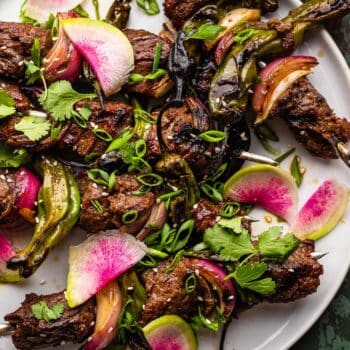 Grilled steak kabobs