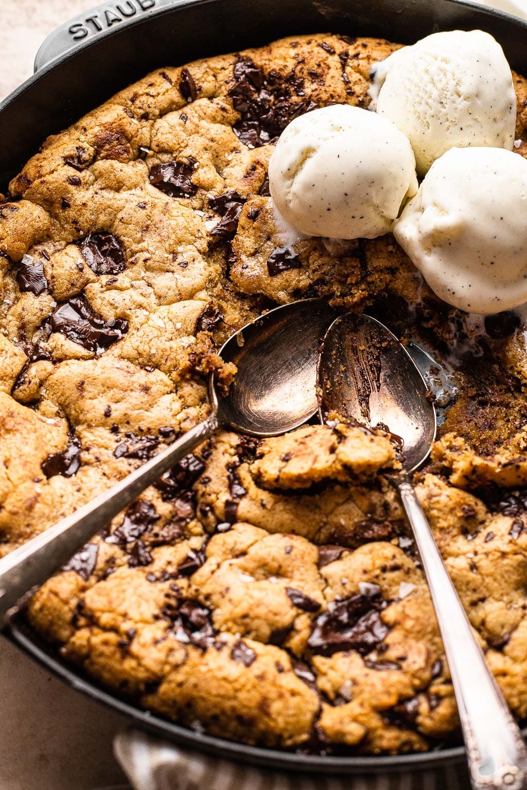 Skillet Chocolate Chip Cookie