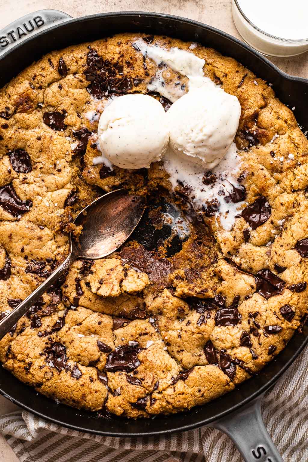 Skillet Chocolate Chip Cookie