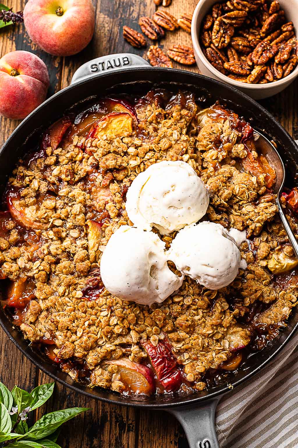 Bourbon Peach Crisp