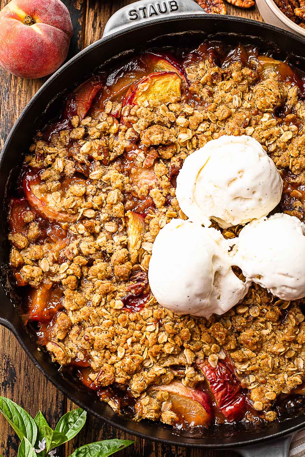 Bourbon Peach Crisp