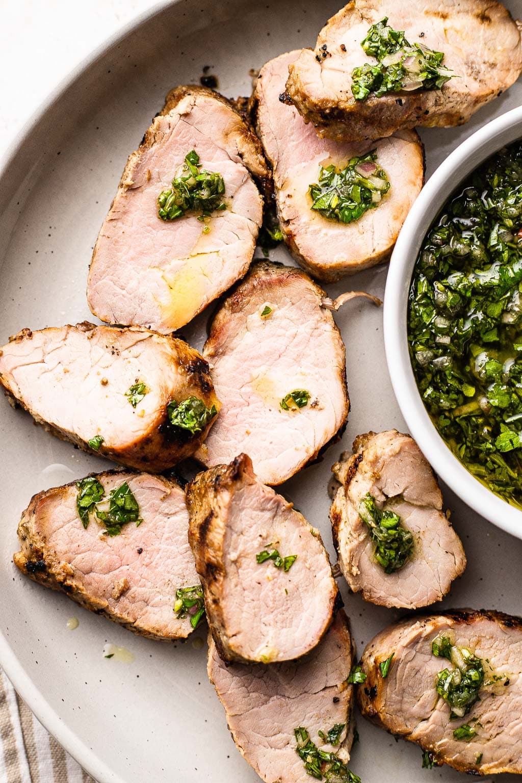 Grilled Pork Tenderloin with Chimichurri