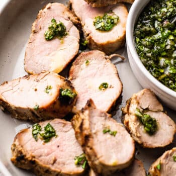 Grilled Pork Tenderloin with Chimichurri
