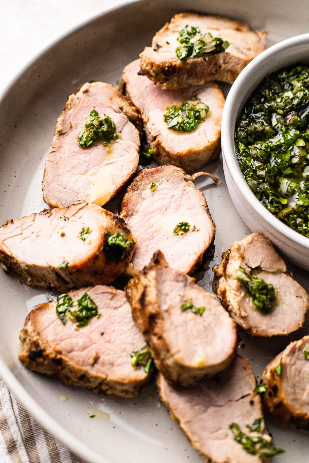 Grilled Pork Tenderloin with Chimichurri