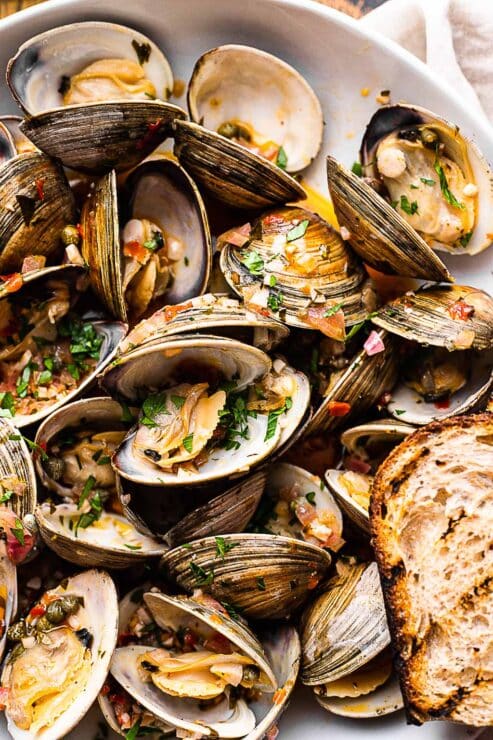 Spicy Grilled Clams