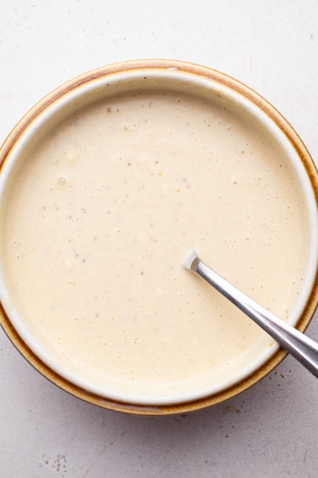 Mustard sauce in a bowl 
