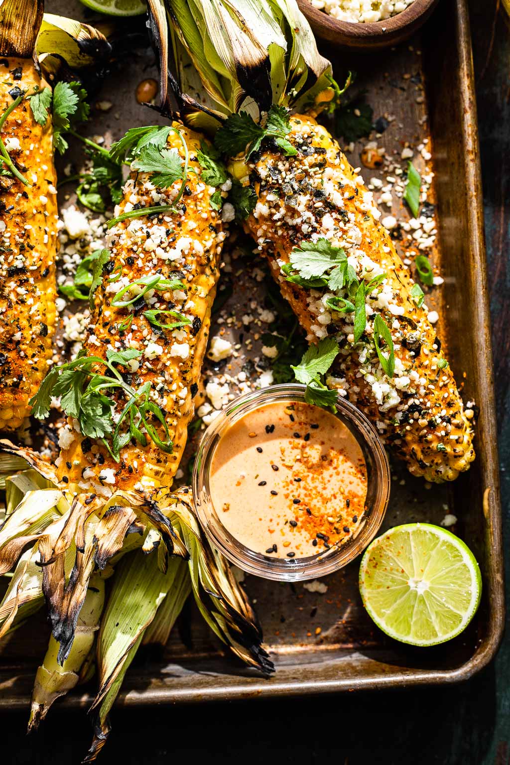 Japanese-style grilled corn