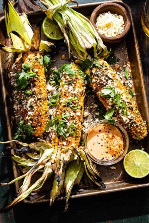 Elote-Style Grilled Corn