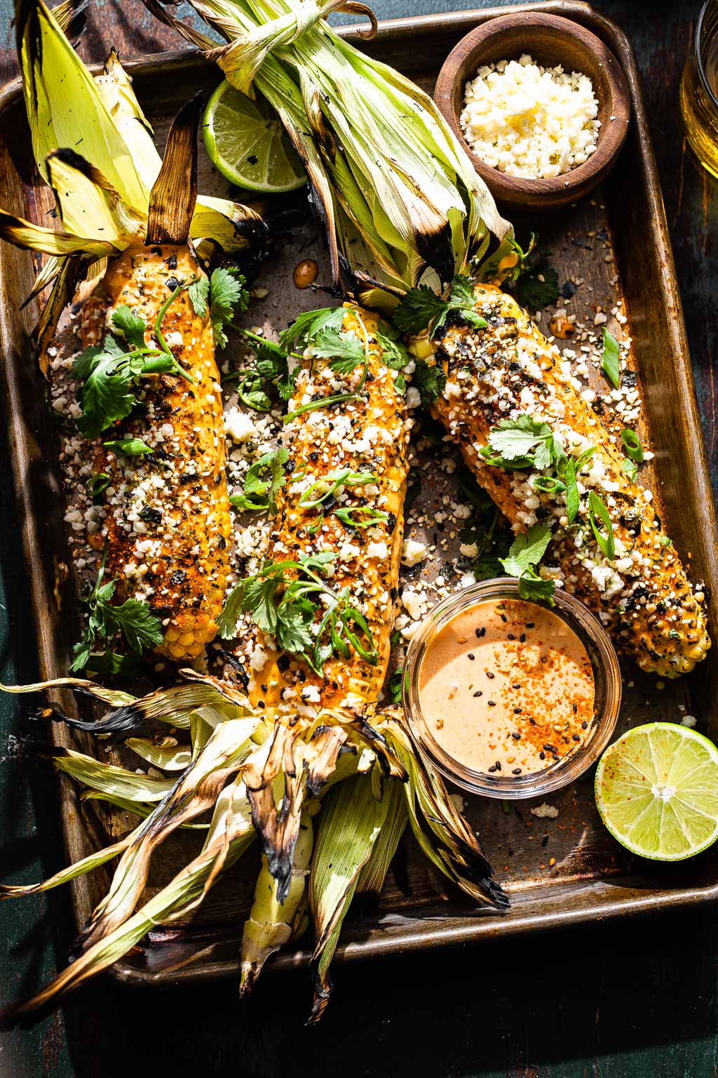 Elote-Style Grilled Corn