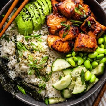 Easy Salmon Rice Bowls
