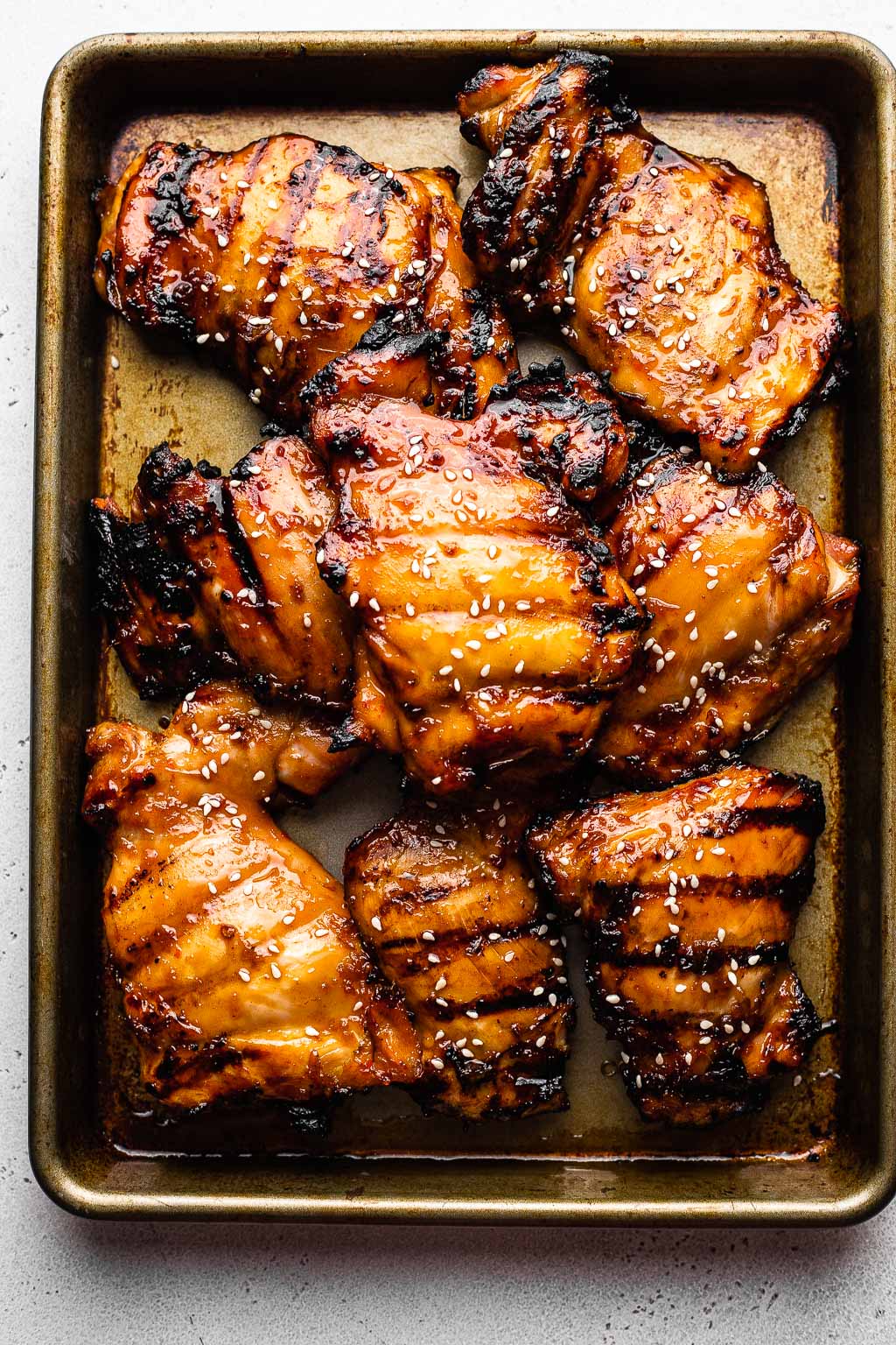 Teriyaki chicken after grilling 