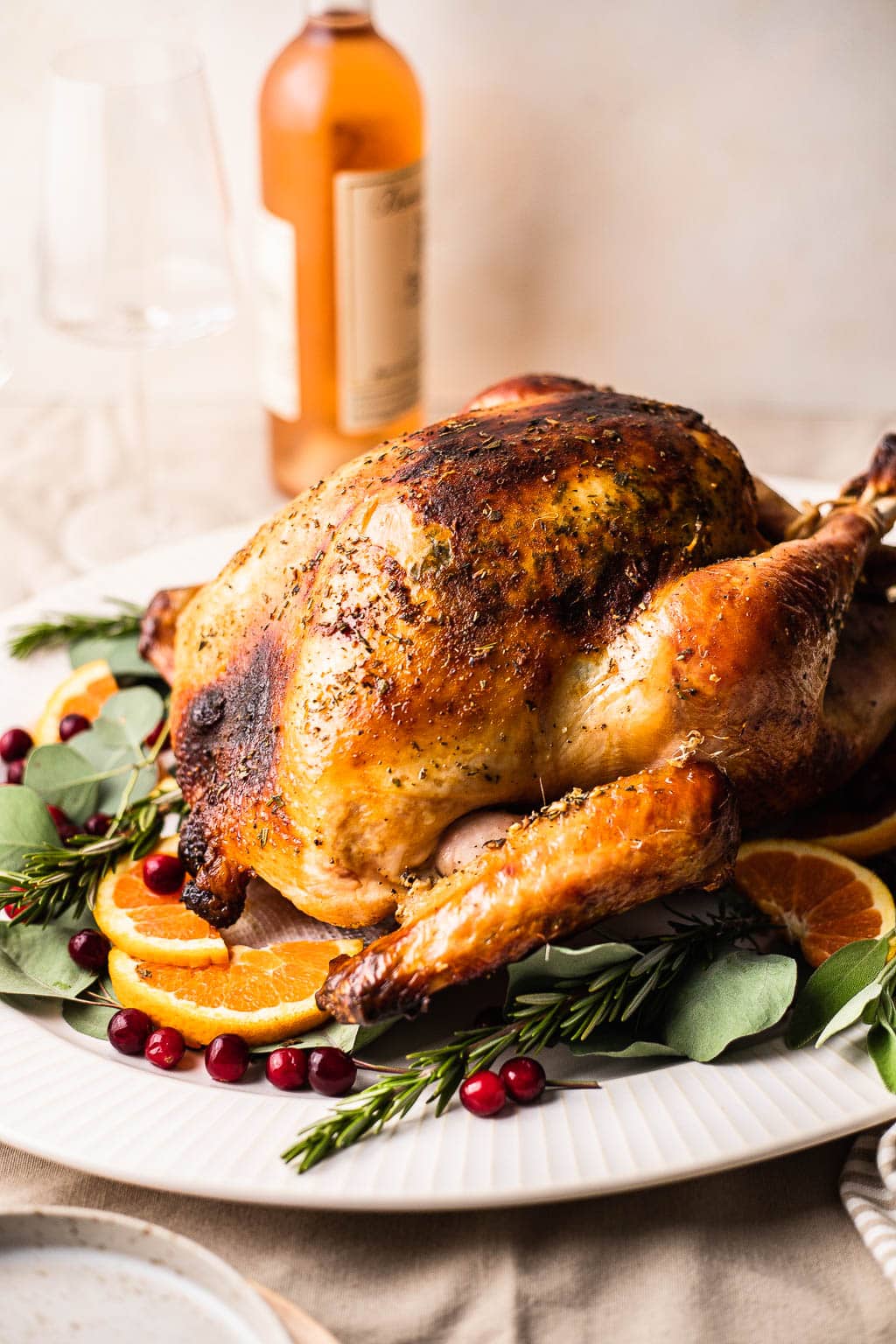 buttered cheesecloth turkey