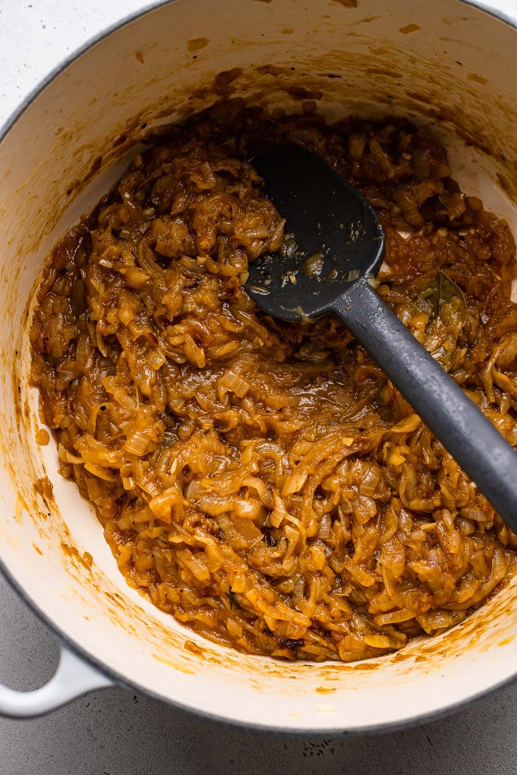 Caramelized onions in a dutch oven 