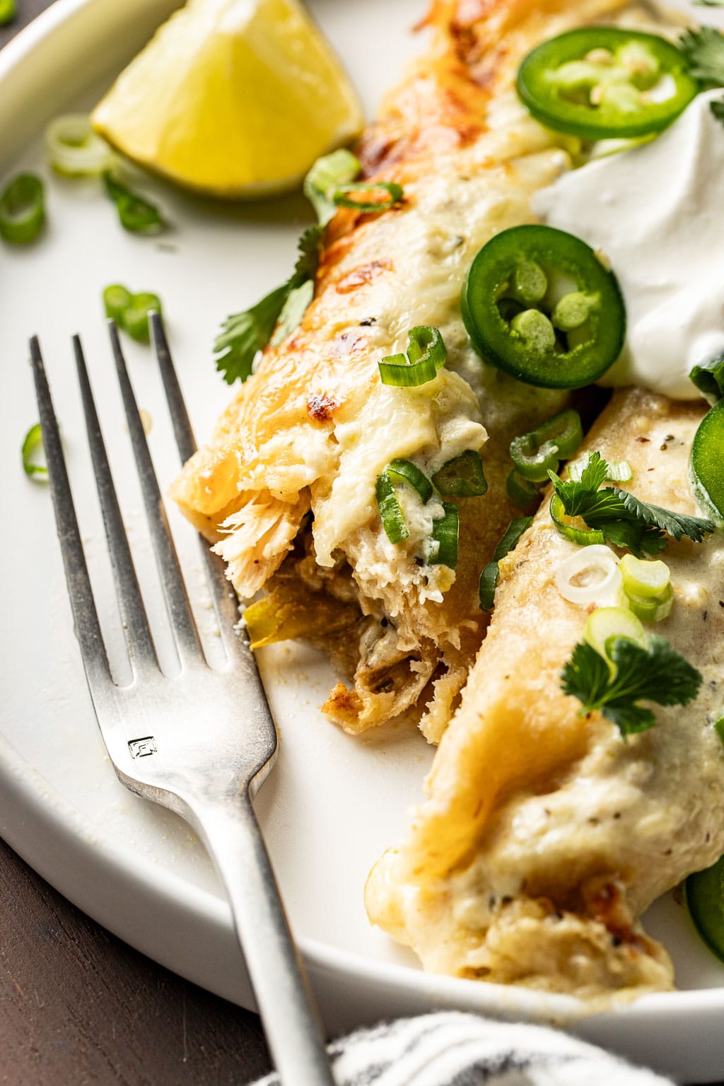 shredded turkey enchiladas
