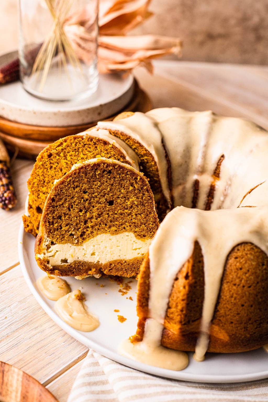 pumpkin cream cheese bundt cake