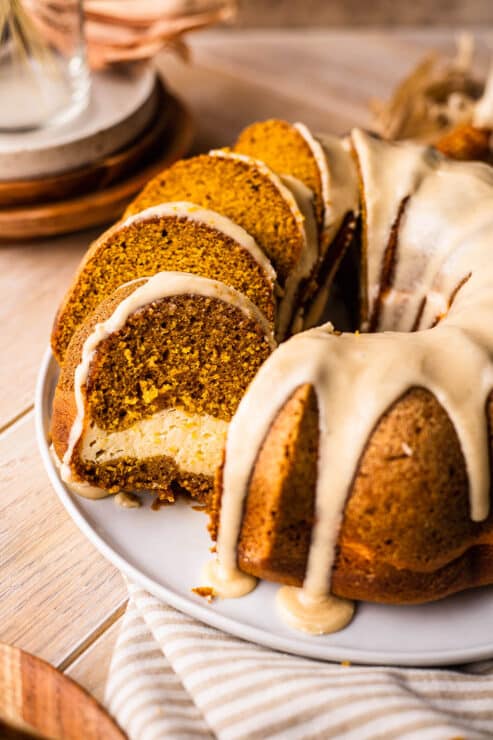 pumpkin cream cheese bundt cake